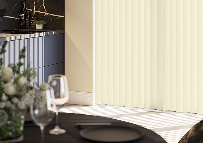 Roma, Warm Cream - Vertical Blind - Image 5